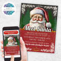 custom diy santa claus flyer template for realistic life like santa